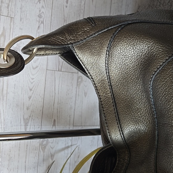 Banana Republic Metallic Leather Hobo Bag - Picture 2 of 8